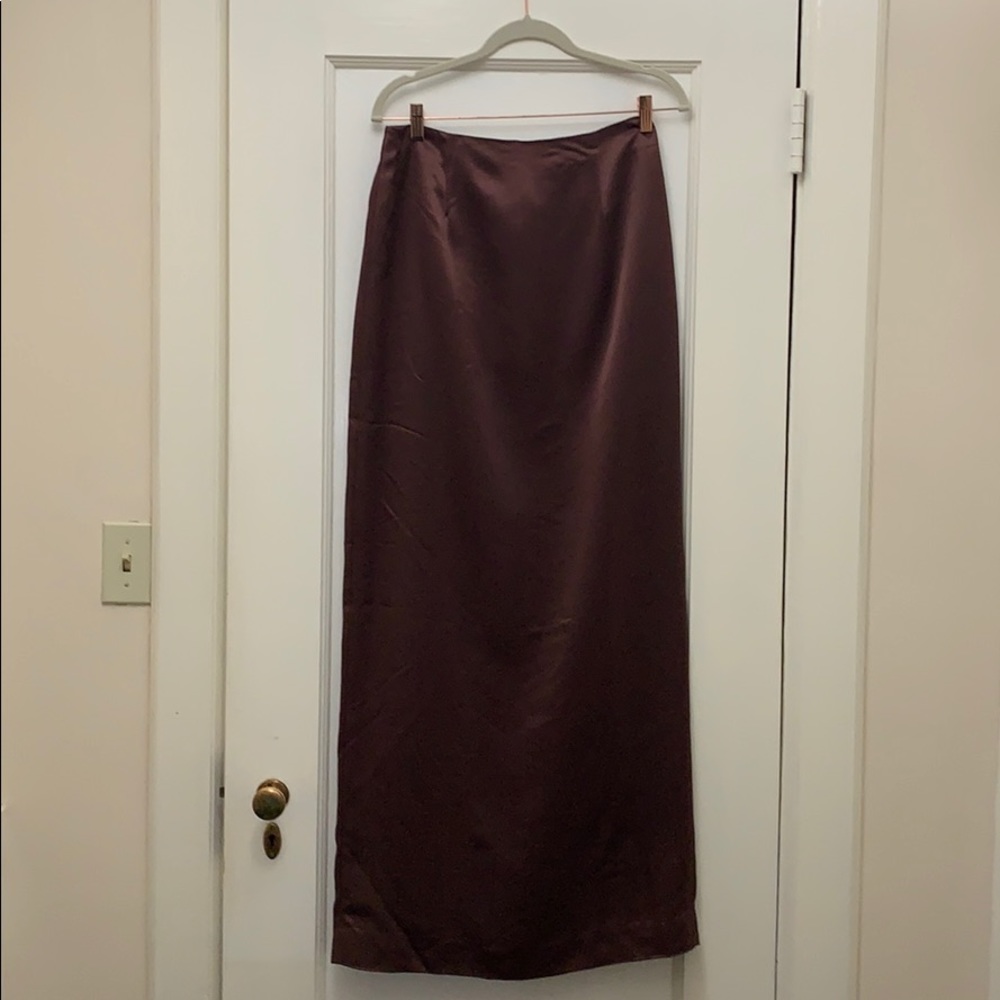 Vera Wang Formal Chocolate Brown long skirt
